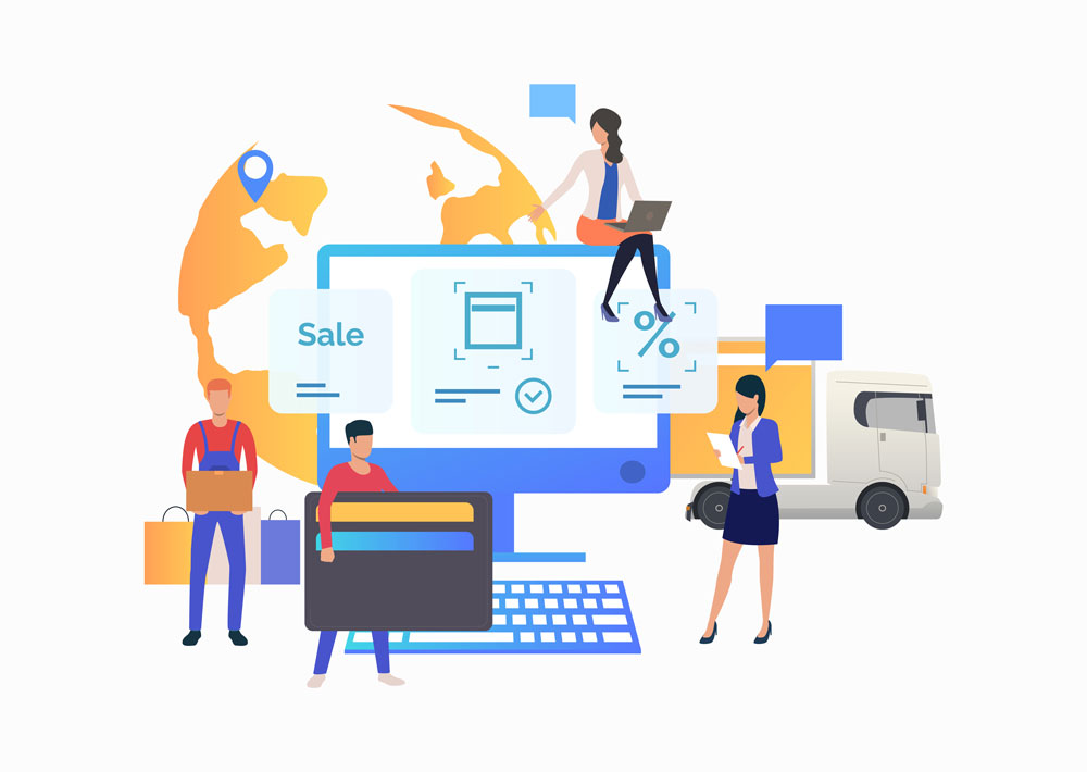 ilustrasi ide bisnis digital