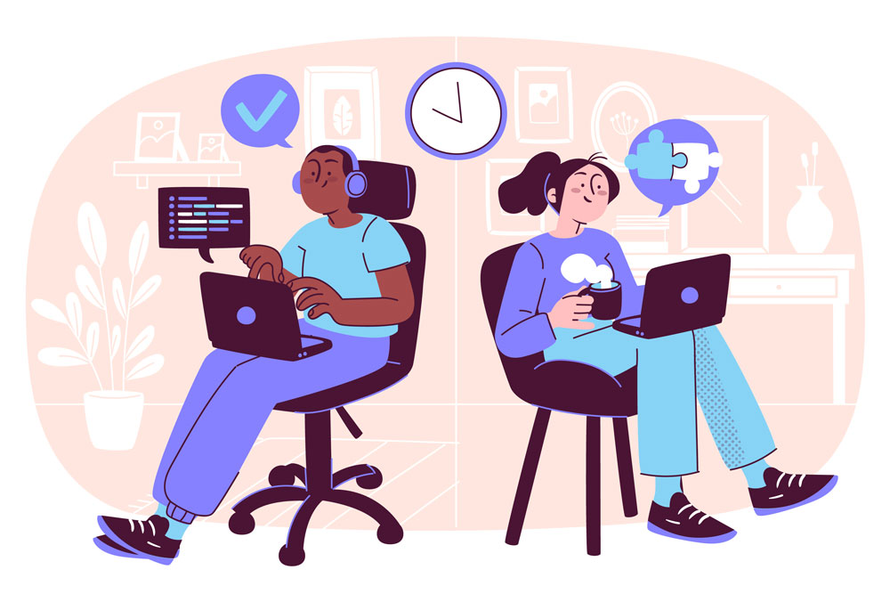 ilustrasi freelance sukses